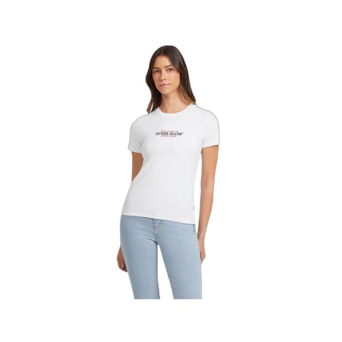 T Shirt Guess American Femme Blanc