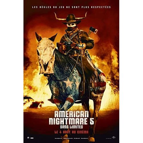 American Nightmare 5 : Sans Limites / Affiche Cinéma Originale 120x160 Cm Pliée. Année 2021