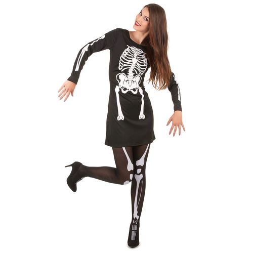 Déguisement Squelette Femme Halloween - Taille: S/M