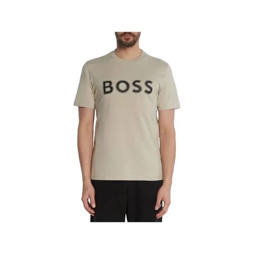 T Shirt Boss Front B Homme Beige