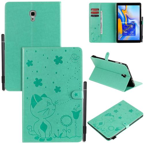 Coque Pour Motif Tablet Samsung Galaxy Tab A 10.5 2018 T590/T595,Etui Pour Tablet Samsung Galaxy Tab A 10.5 2018 T590/T595 Pu Housse Flip Coque Avec Built Stand,Vert