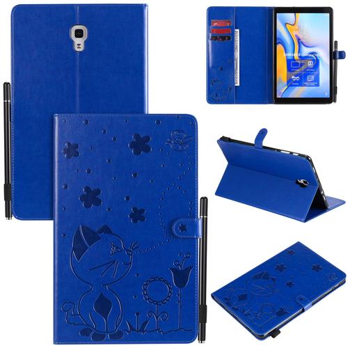 Coque Pour Motif Tablet Samsung Galaxy Tab A 10.5 2018 T590/T595,Etui Pour Tablet Samsung Galaxy Tab A 10.5 2018 T590/T595 Pu Housse Flip Coque Avec Built Stand,Bleu