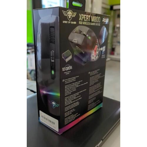 Souris Sans Fil pour Gamer 10000 Dpi 9 Boutons Programmables RGB Xpert-M800  - Prix en Algérie