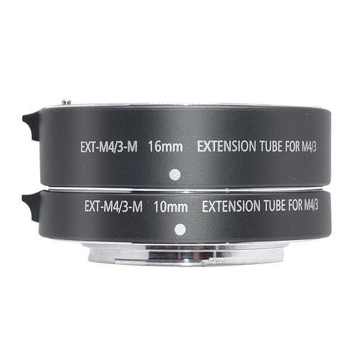 10mm + 16mm métal Macro mise au point automatique AF Extension Tube anneau Macro gros plan adaptateur d'objectif pour Panasonic Olynpus M4/3 monture