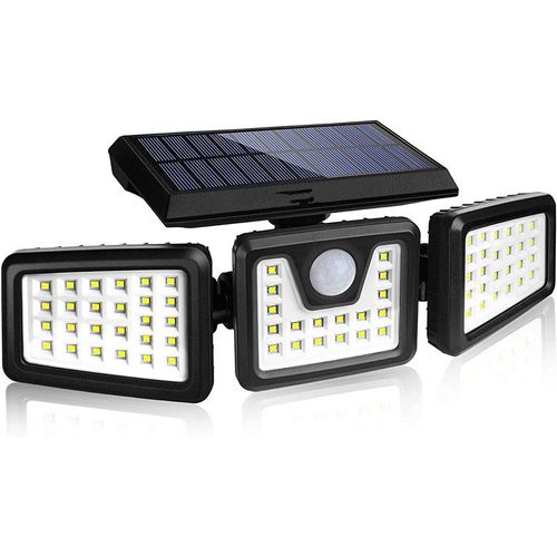 Lampe et Lumière Solaire Extérieur avec Détecteur de Mouvement 74 LED, [Classe énergétique A+++]