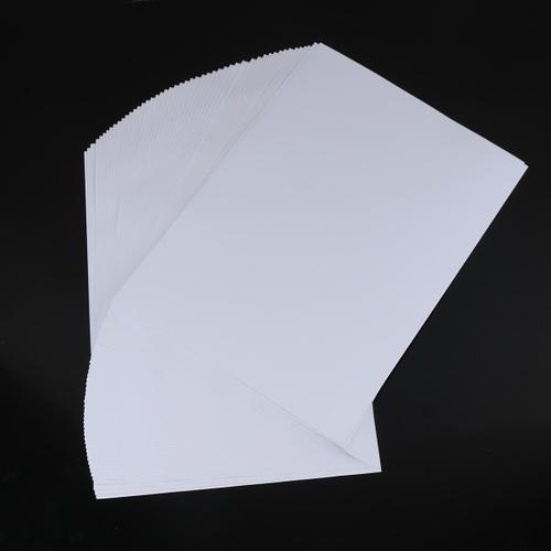 50pcs autocollant de papier brillant auto-adhésif A4 étanche pour papier d'imprimante à jet d'encre Photo photographique