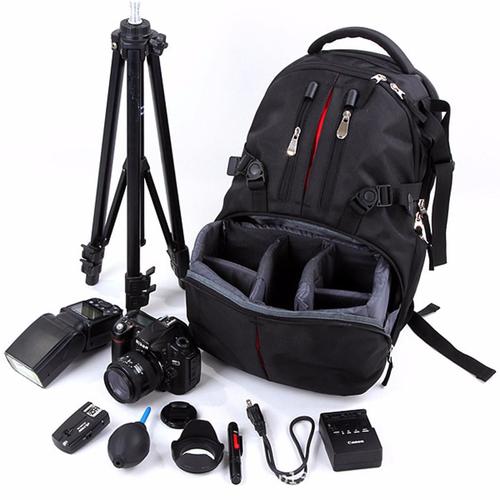 Nylon étanche antichoc caméra sacoche pour ordinateur portable étui à lentilles sac à dos pour Canon Nikon SLR appareil photo reflex numérique