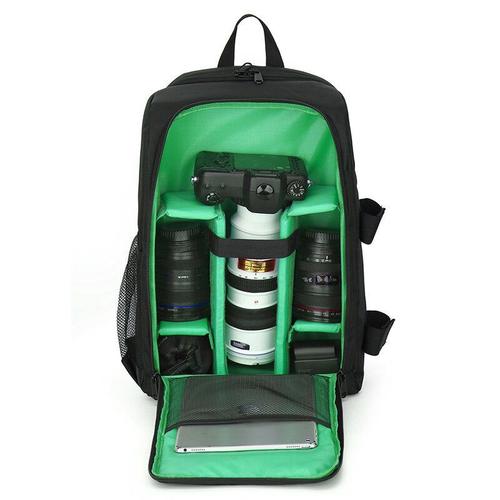 SLR Camera Bag épaule Outdoor Camera Bag Professional Waterproof and Wear-resistant Laptop Bag,Green