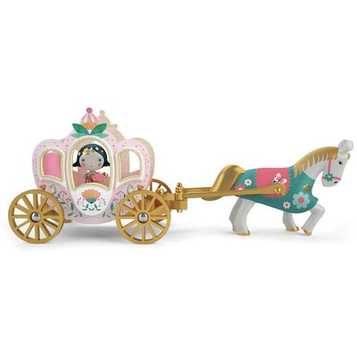 Djeco Arty Toys Princesse Mila Et Son Cheval Avec Carrosse