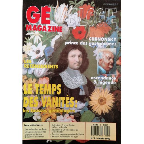 Généalogie Magazine N° 81 (Mars 1990)