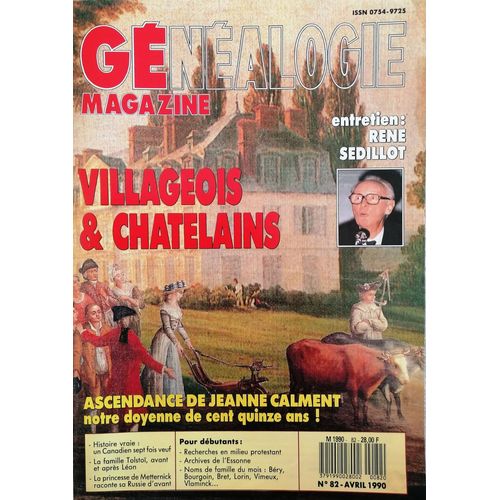 Généalogie Magazine N° 82 (Avril 1990)