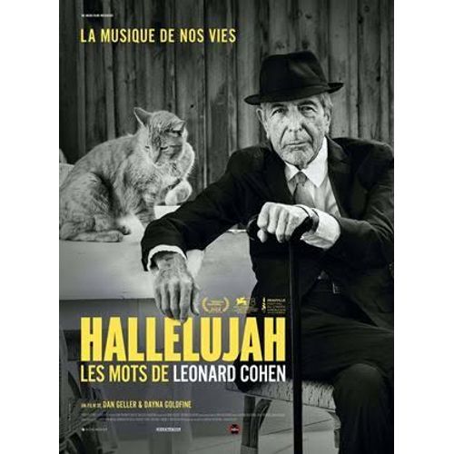 Hallelujah, Les Mots De Leonard Cohen De Daniel Geller Et Dayna Goldfine Avec Leonard Cohen, Bob Dylan - Affiche Originale De Film Format 120 X 160 Cm