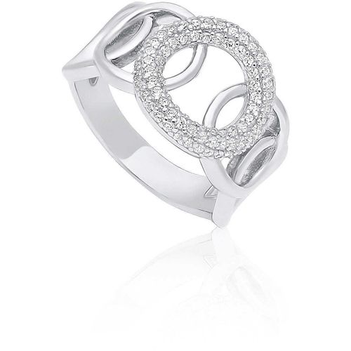Bague Femme Bijoux Gioiapura Mesure 16 Classique Cod. St64725-Rh16 Gioiapura