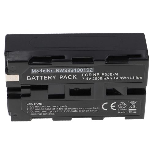 vhbw Batterie compatible avec Hitachi VM-H91E, VM-H945 appareil photo (2000mAh, 7,4V, Li-ion)