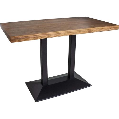 Table Bistrot 110x60x74 Cm En Bois Et Métal