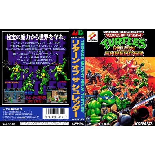 Teenage Mutant Ninja Turtles - Return Of The Shredder - Sega Megadrive - Ntsc-J