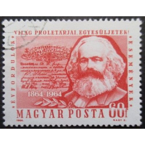 Hongrie N°1680 Karl Marx Oblitéré