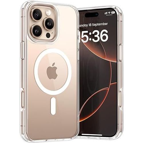 Coque Magnétique Pour Iphone 16 Pro Max Pour Magsafe Rigide Transparente  Ghl Tech