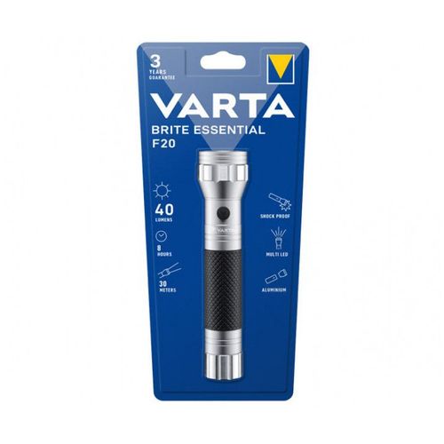 Vart Led Taschenl. Brite Ess. F20 40lm Exkl. 2x Batterie Baby C, Ret