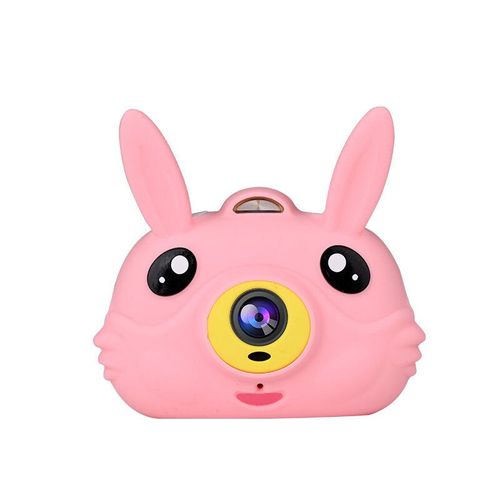 HD Enfants Mini Appareil Photo Numérique Enfants Jouets Caméscope Cadeau Toddler Enregistreur Vidéo avec Double Lentille,Rose