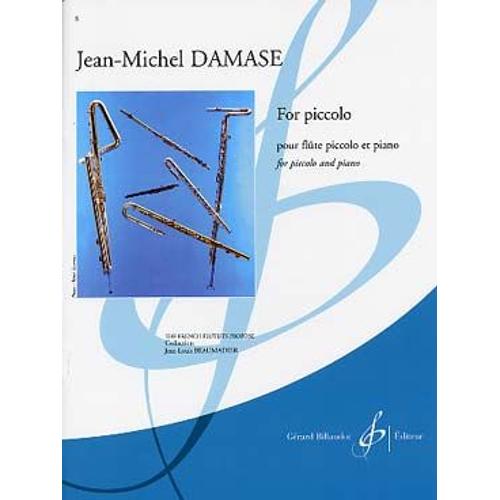 Jean-Michel Damase : For Piccolo Piccolo Et Piano - Flûte Piccolo