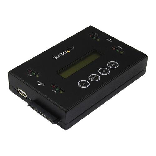 StarTech.com Duplicateur et effaceur autonome pour clés USB et disques durs SATA 2,5" / 3,5" - Station d'effacement HDD / SSD - Disque dur/duplicateur de lecteur USB - 1 Baies (Serial ATA-600 /...