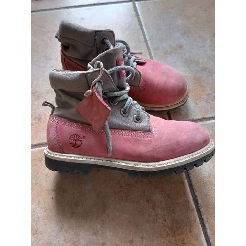 Chaussures Boots Enfant Timberland Taille 30 Rose/Gris