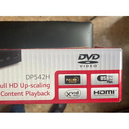 LG DP542H Lecteur DVD Player, FullHD 1080P USB Xvid Noir