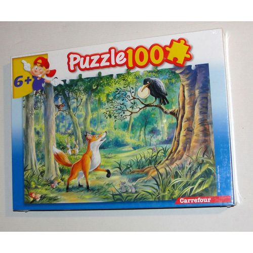 Puzzle Le Corbeau Et Le Renard Carrefour 100 Pieces