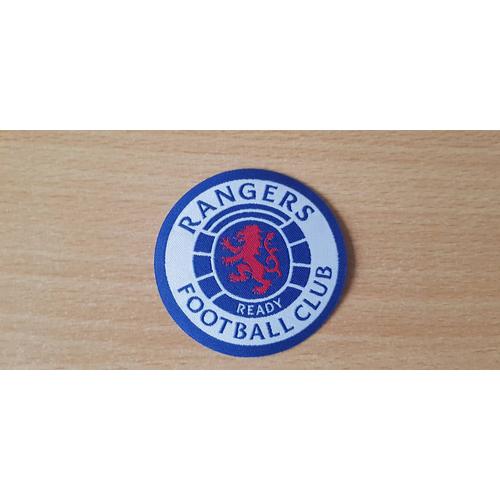 Écusson Patch Tissu Glasgow Rangers Football Club Diamètre 6,5 Cm Thermocollant, Pas Besoin De Couture Foot, Scottish Premiership, Ligue Des Champions De L'uefa