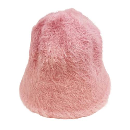 Promotion ! Chapeau Bob Angora 'clothilde' Rose - Taille Unique