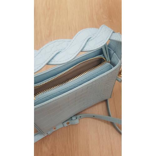 Petit Sac Bandoulière Bleu Mango Pochette 