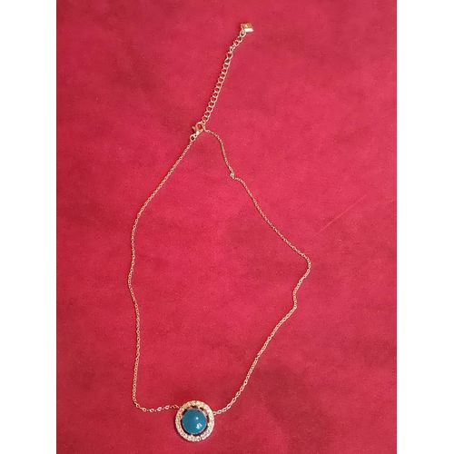 Collier Orné D'une Véritable Pierre Agate