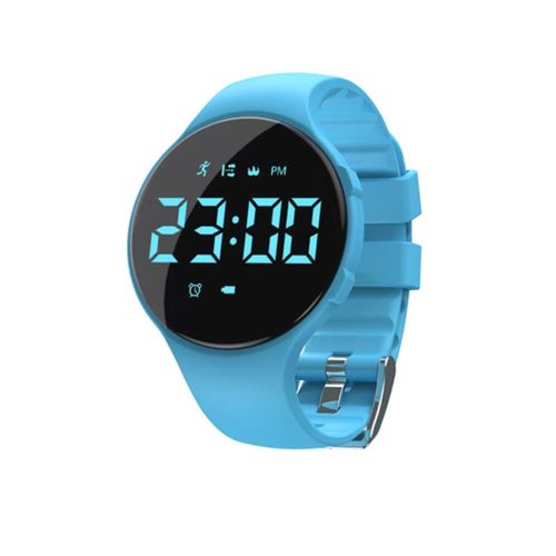 Smart Electronic Watch Silent Vibration Watch Alarm Clock Wake Up Artifact Black Technology Bracelet Examination (Blue)