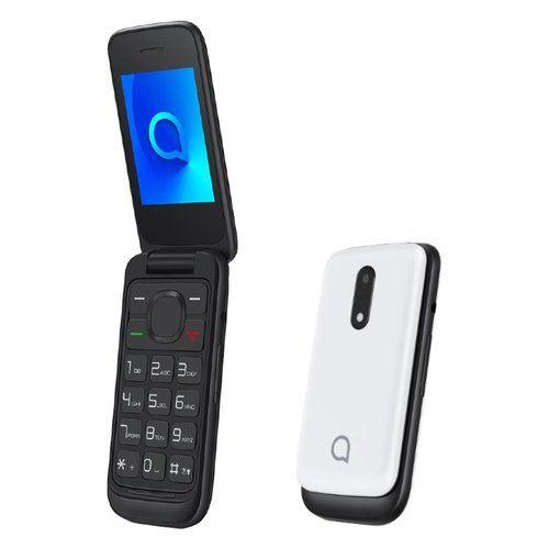 Alcatel 2057D Téléphone portable senior 2G Blanc Pure White