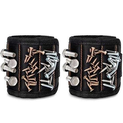 2 Pack 15 Magnetic Wristband Holding Screws Nails Drill Bits Gadgets, 2 Pack Ywq