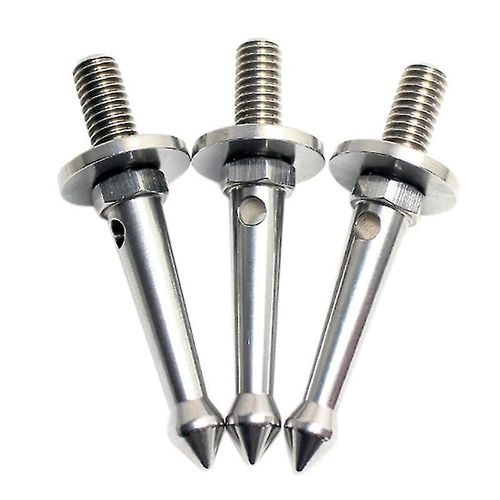 3pcs Stainless 3/8 Inch Tripod Foot Spikes For Softer Looser Terrain Spikes For Gitzo/Manfrotto/Sir