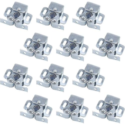 12pcs Loquet Avec Double Rouleau Pour Porte Battante D¿Armoire