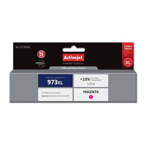 Activejet Encre Ah-973mrx (remplacement Hp 973xl F6t82ae Premium 105