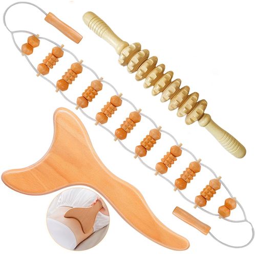 Baton De ¿¿Nergie De Proximit¿¿ Lymphatique",Th¿¿Rapie Du Bois,Cou,Dos,Taille,Jambe,D¿¿Tachement Myofascial,"Outil De ¿¿Nergie Sculptant Le Corps - Type 3pcs