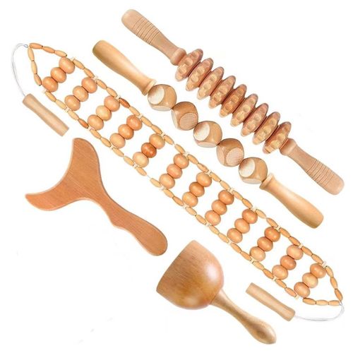 Baton De ¿¿Nergie De Proximit¿¿ Lymphatique",Th¿¿Rapie Du Bois,Cou,Dos,Taille,Jambe,D¿¿Tachement Myofascial,"Outil De ¿¿Nergie Sculptant Le Corps - Type 5pcs