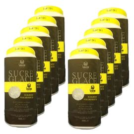 Lot 10x Sucre Glace - Pot 500g