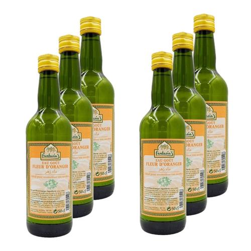 Lot 6x Eau Arôme Fleur D'oranger - Bouteille 500ml