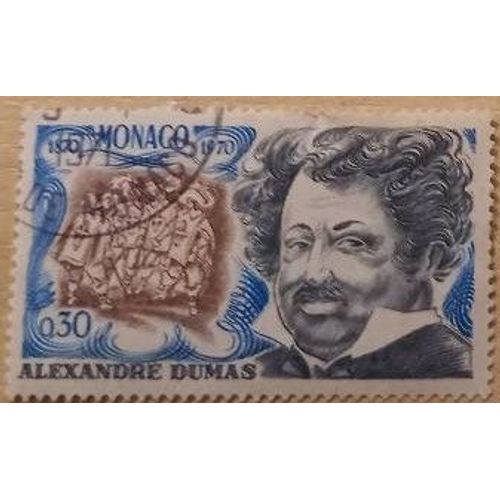 Timbre Neuf Monaco De 1970, Alexandre Dumas, 0,30 Franc.