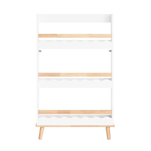 Sobuy Kmb77-W Bibliothèque Murale, Étagère À Livres À 3 Niveaux, Étagère De Rangement Pour Ranger Des Livres Pour Chambre D'enfants, Salle De Jeux