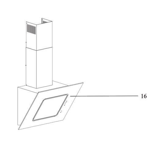 Surface en verre d'origine - Hotte (9197060898 BEKO)