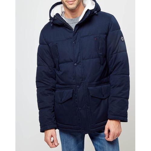 Parka Richard 3j Capuche Fourrée Bleue