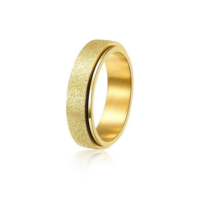 couleur étoile lune taille 6 Bague Anti-Stress en Acier Inoxydable pour  Homme et Femme, Bijoux Tendance, Style Punk y2k, Cadeau Rotatif