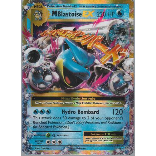 Carte Pokemon - Mblastoise Ex (Mtortank Ex) - 22/108 - Ultra-Rare - Xy12 -Version Anglaise -