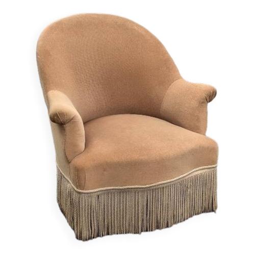 Fauteuil Crapaud Beige